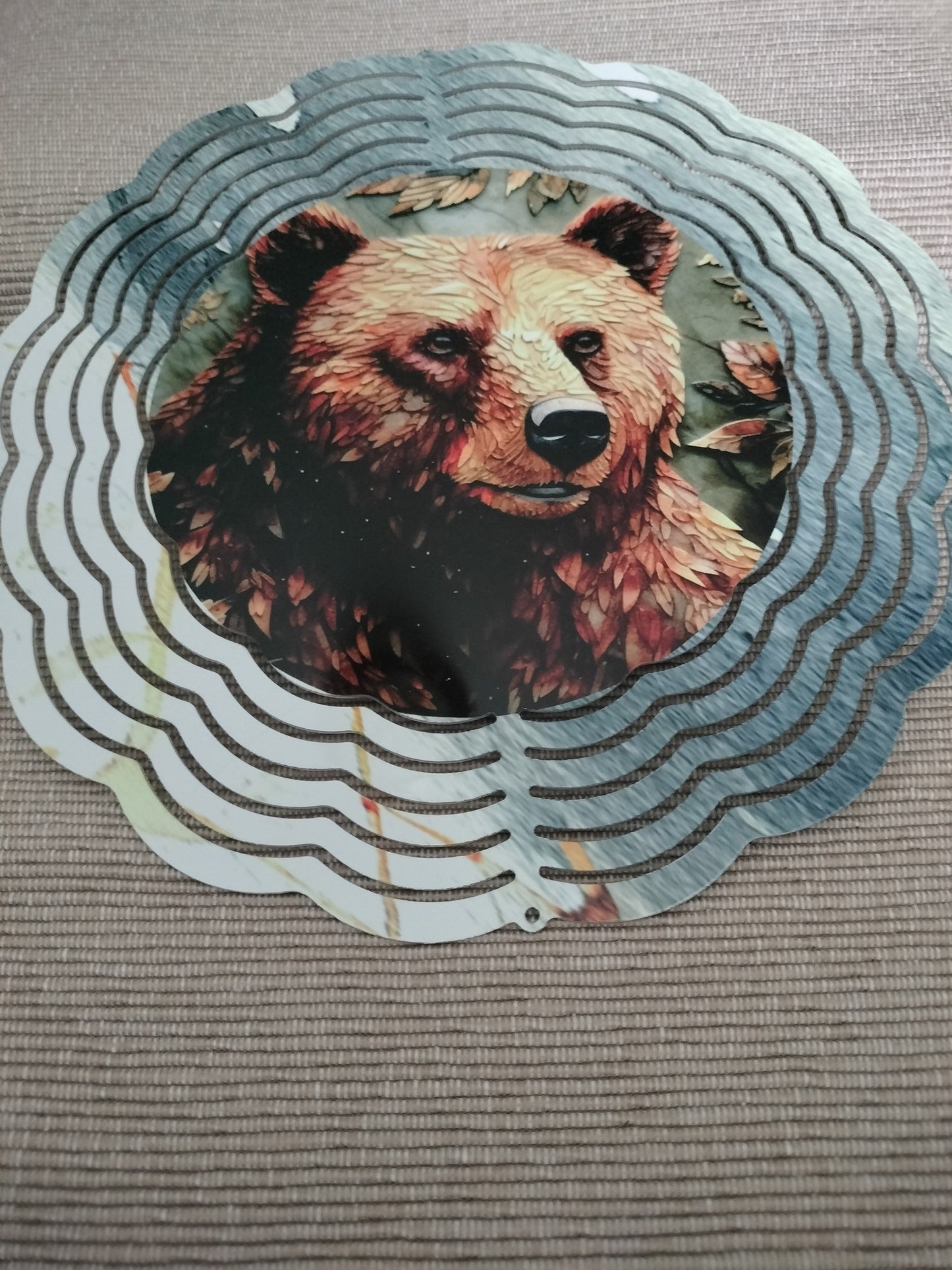 8" METAL WINDSPINNER - BEAR