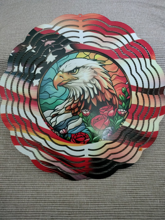 8" METAL WINDSPINNER - EAGLE