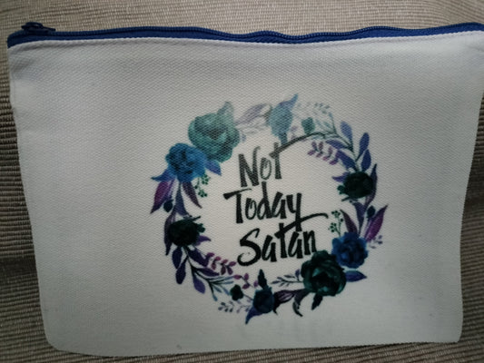 Adult Scripture Canvas Bag - Not today Satan