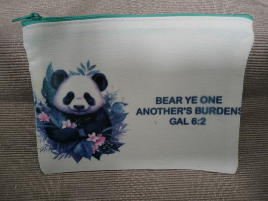 Scripture Canvas Bag- Panda