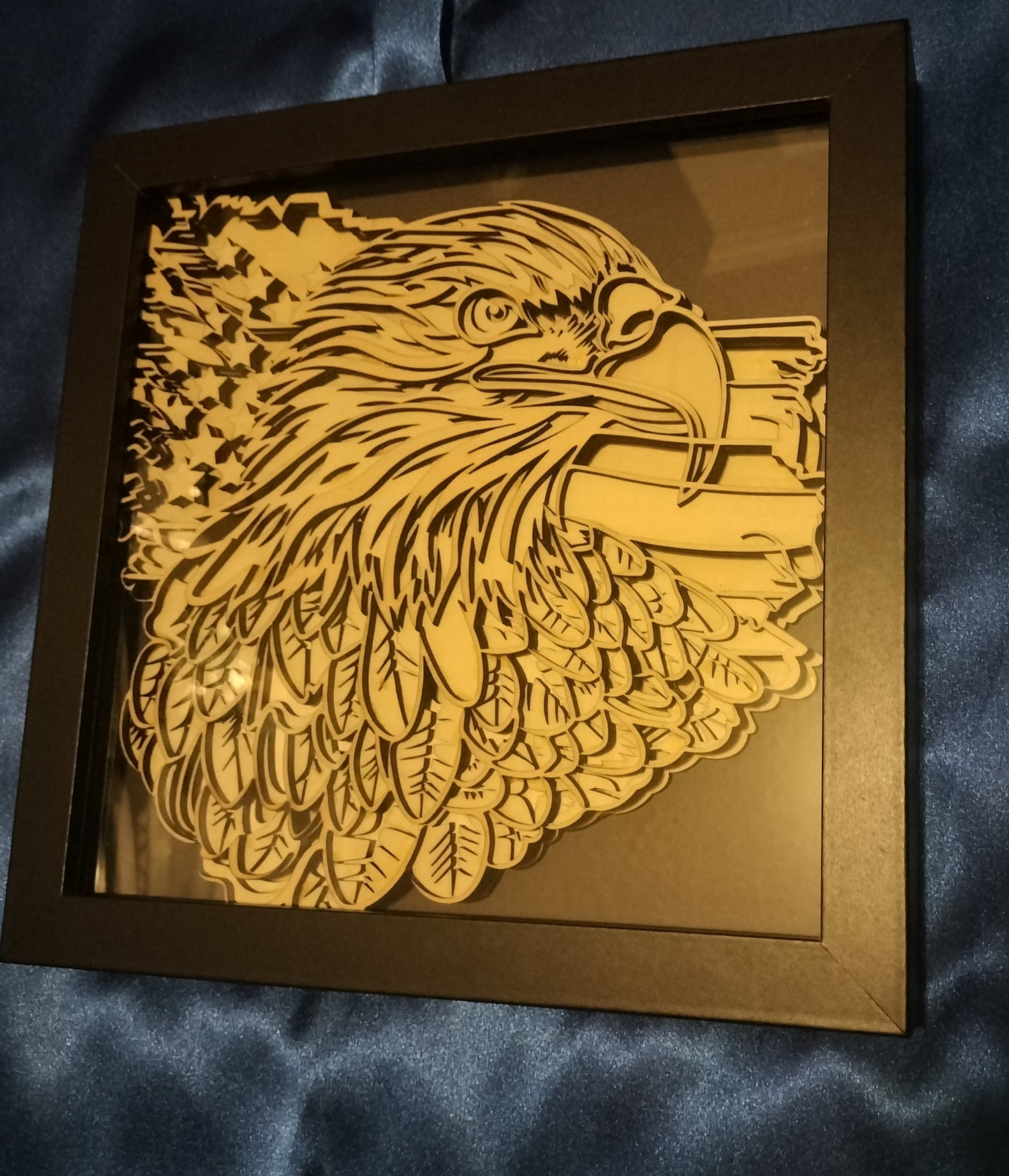 Laser Engraved 4 Layer American Eagle