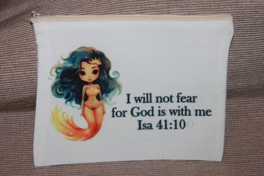 Scripture canvas bag - MERMAID YELLOW WILL NOT FEAR