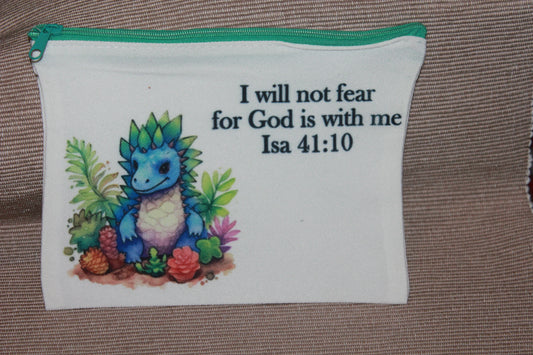 Scripture canvas bag - DINO WILL NOT FEAR