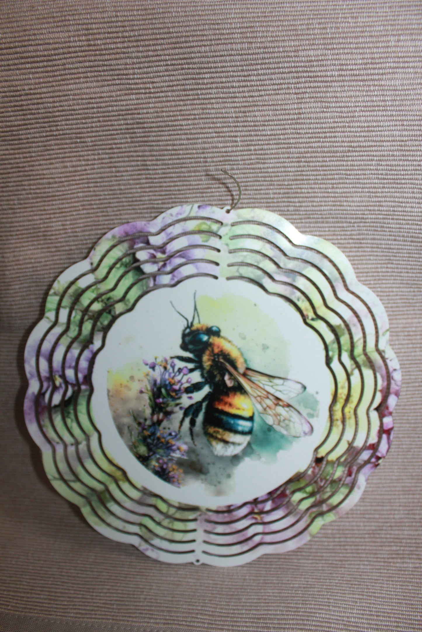 8" METAL WINDSPINNER - Bumble Bee