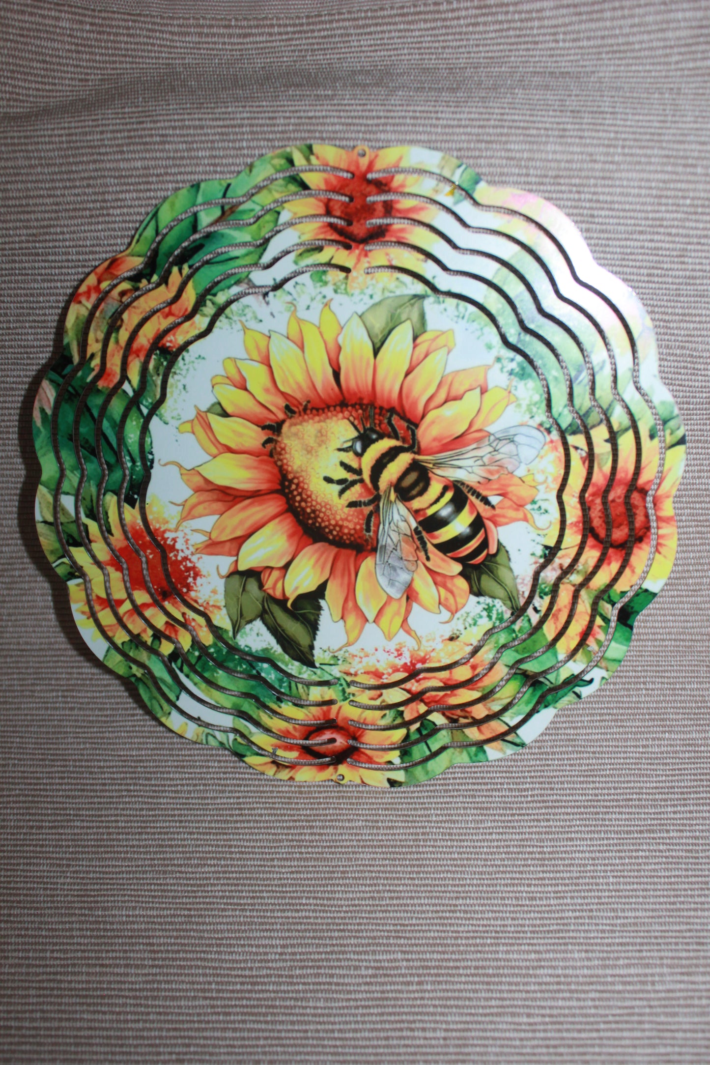 8" METAL WINDSPINNER - SUNFLOWER