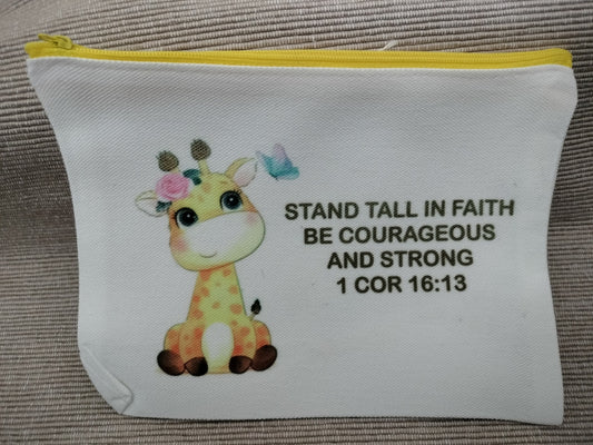 Scripture canvas bag - Giraffe