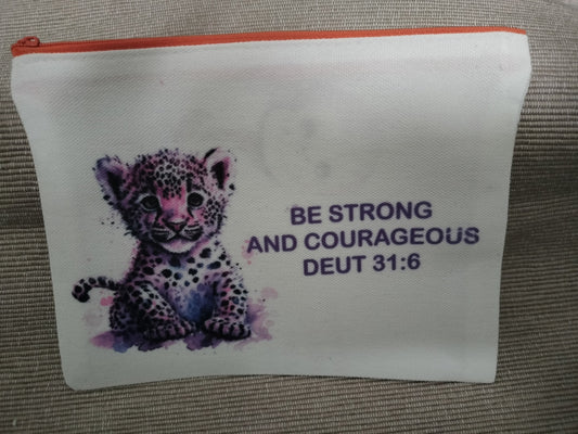 Scripture Canvas Bag - Leopard