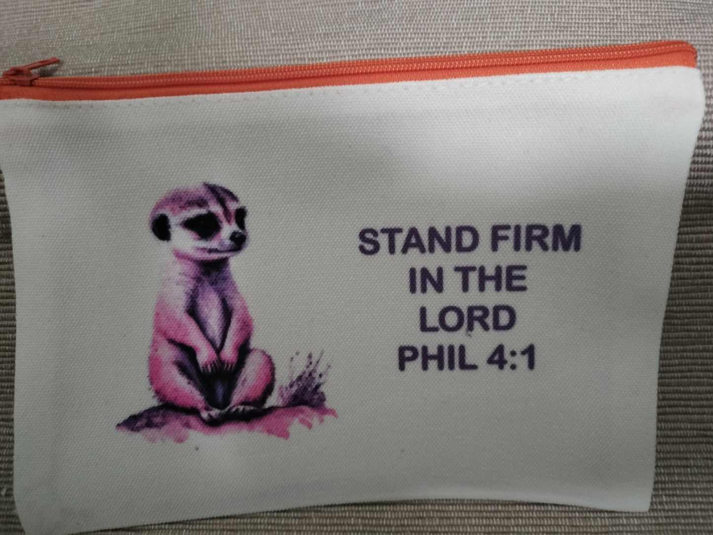 Scripture Canvas Bag - Meerkat