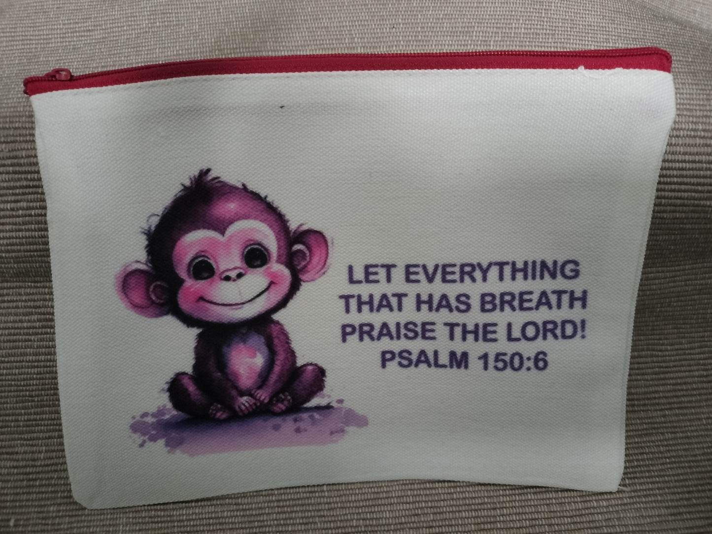 Scripture Canvas Bag - Monkey