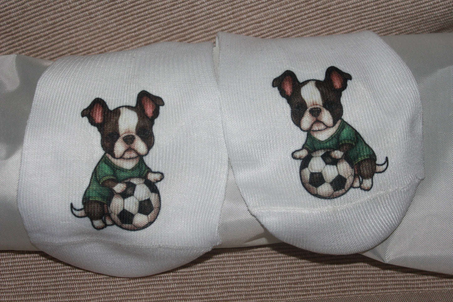 Boston Terrier Socks - Soccer